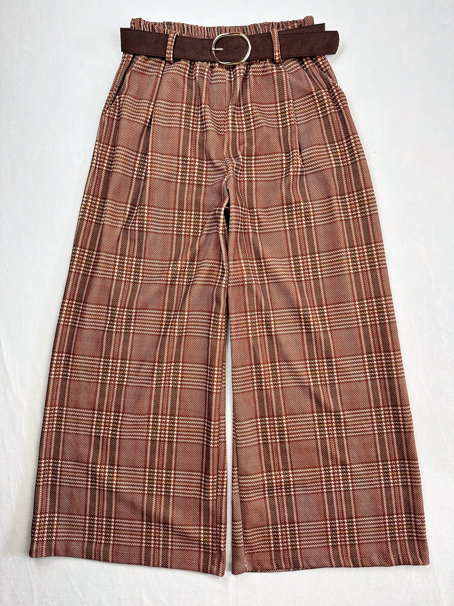 WEITE HOSE KARIERT ROST