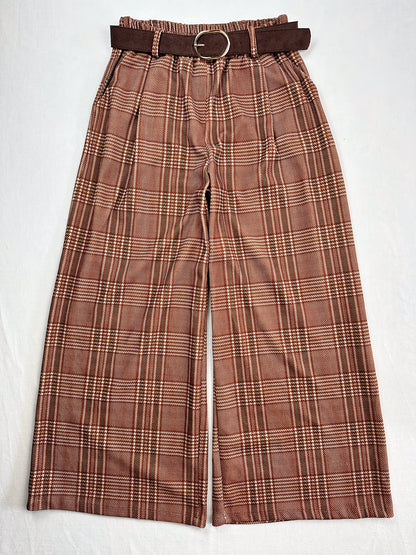 WEITE HOSE KARIERT ROST