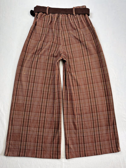 WEITE HOSE KARIERT ROST