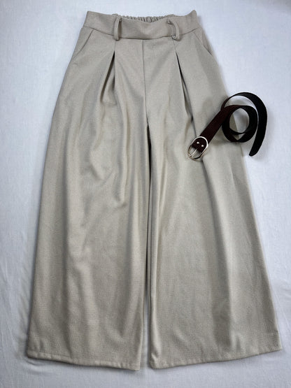 WEITE HOSE FEIN KARIERT BEIGE XUNA