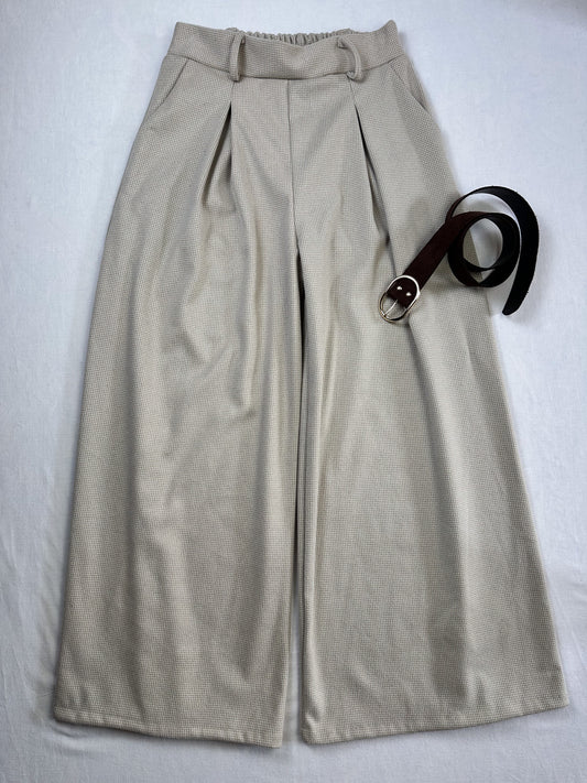 WEITE HOSE FEIN KARIERT BEIGE XUNA