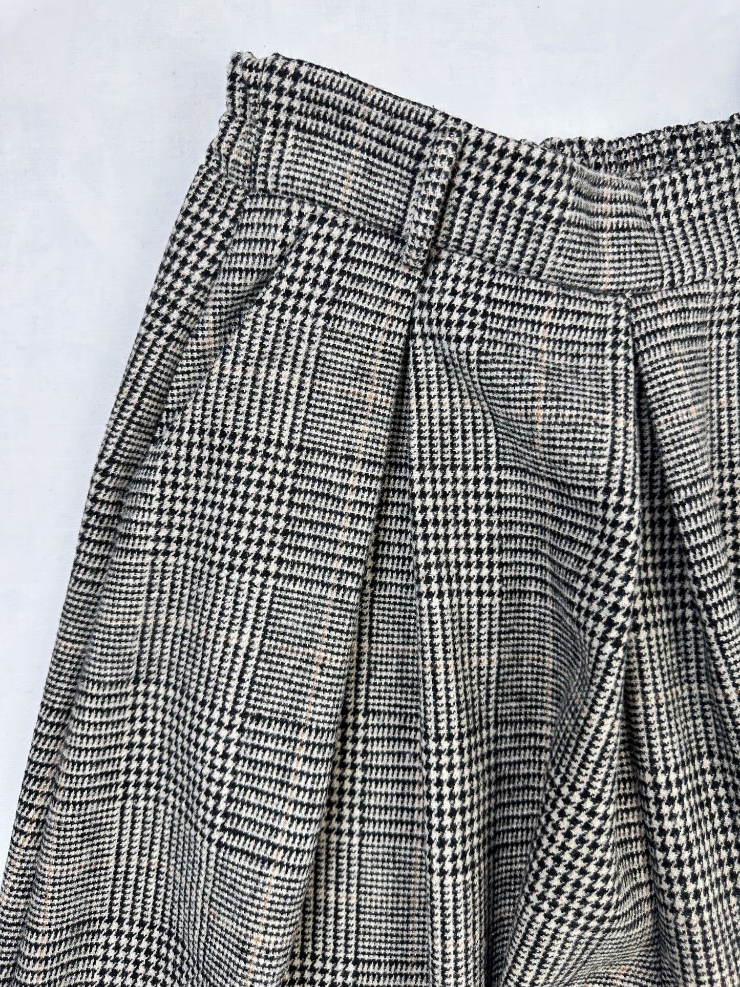 YOUR & SELF extra weite HOSE KARIERT GRAU