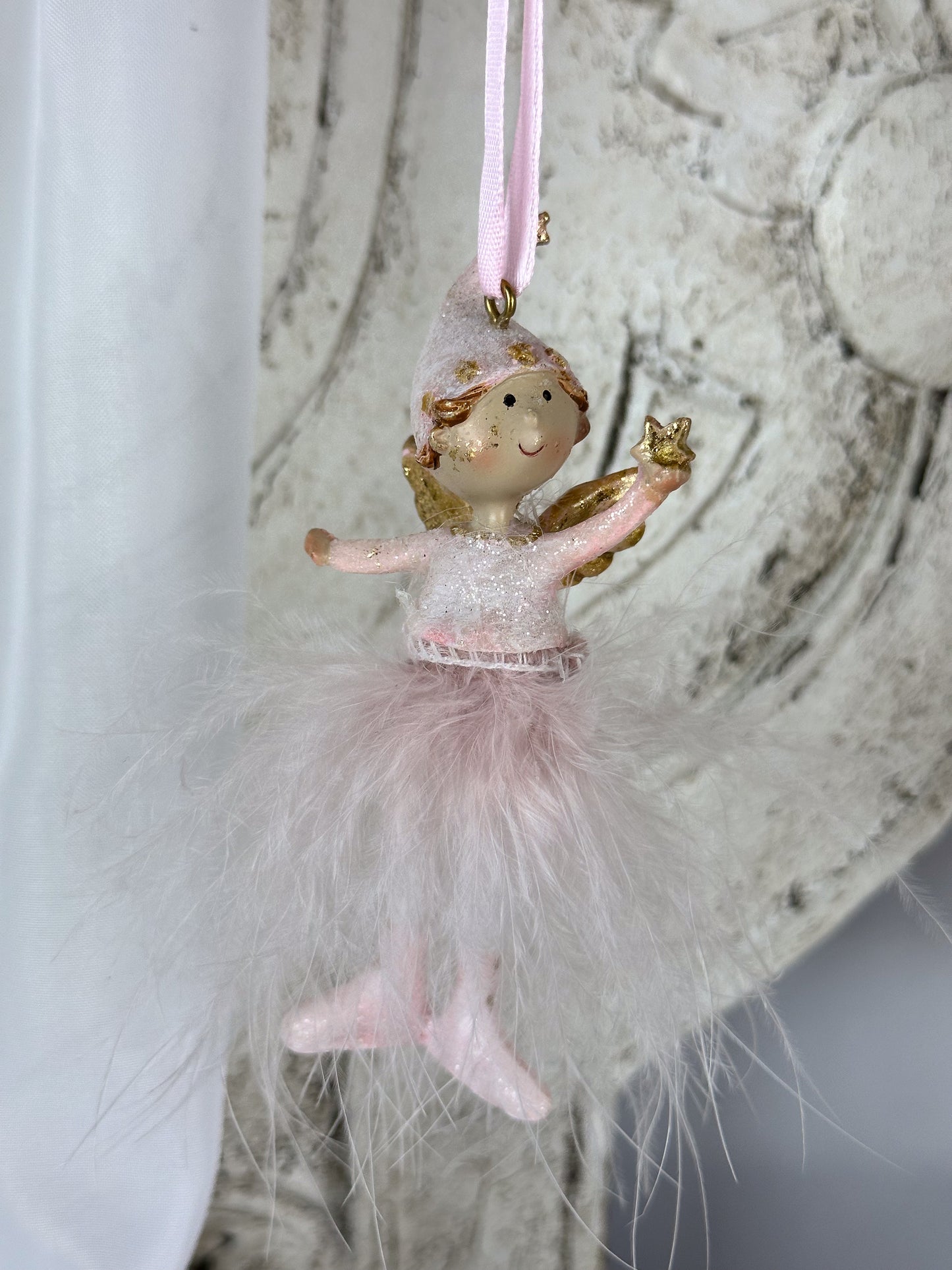 BAUMSCHMUCK ROSA ENGEL