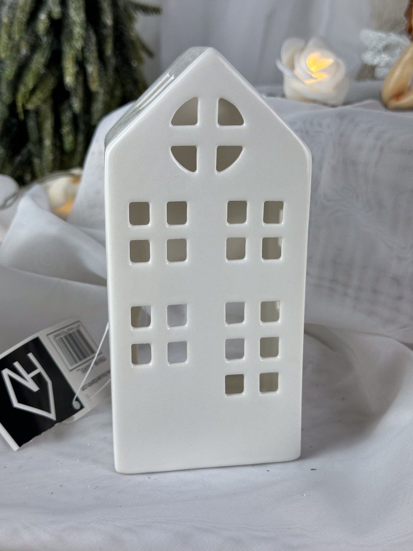 TEELICHTHALTER HAUS WEIß