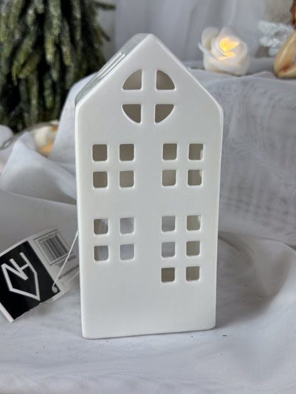 TEELICHTHALTER HAUS WEIß