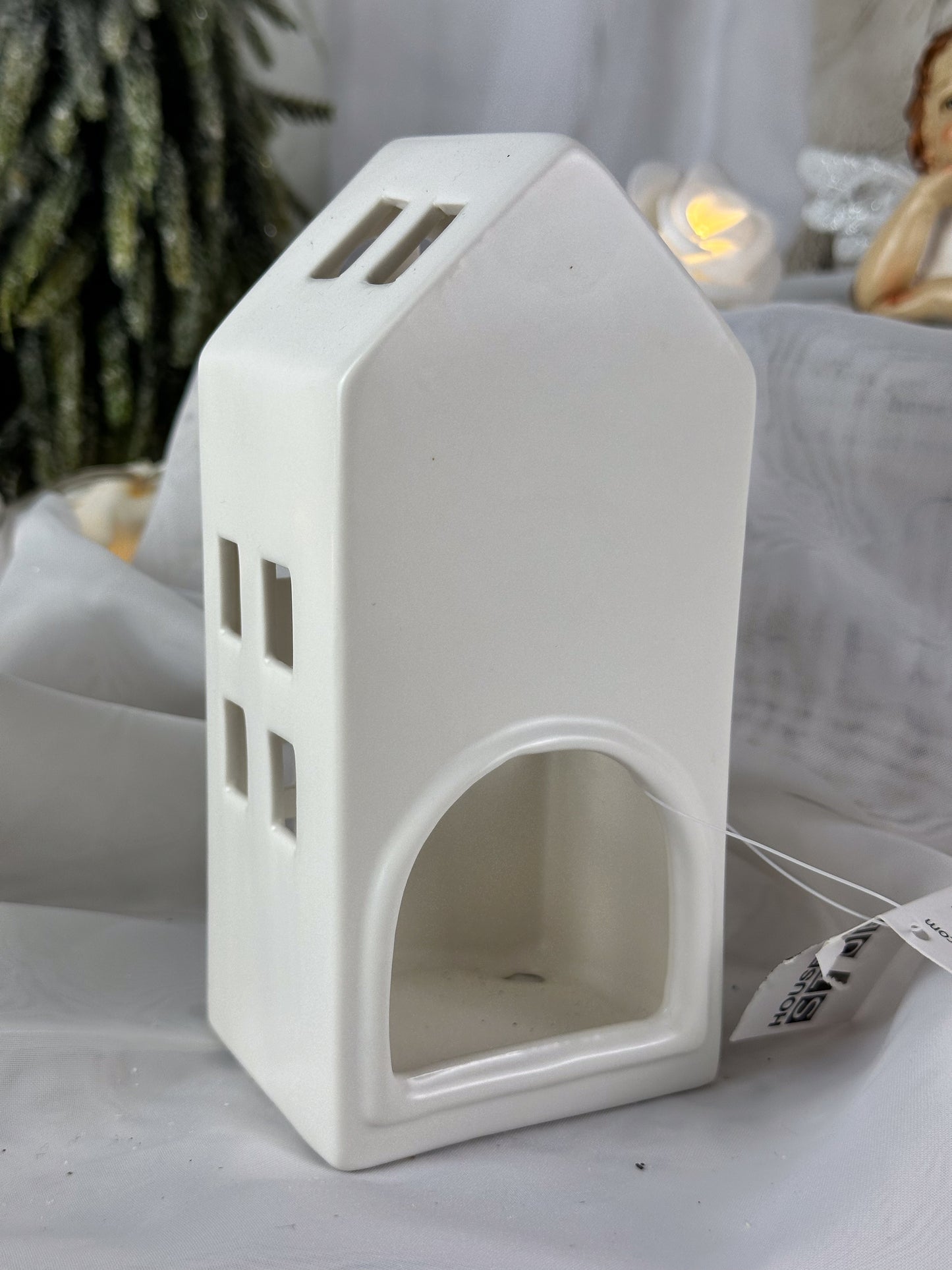 TEELICHTHALTER HAUS WEIß