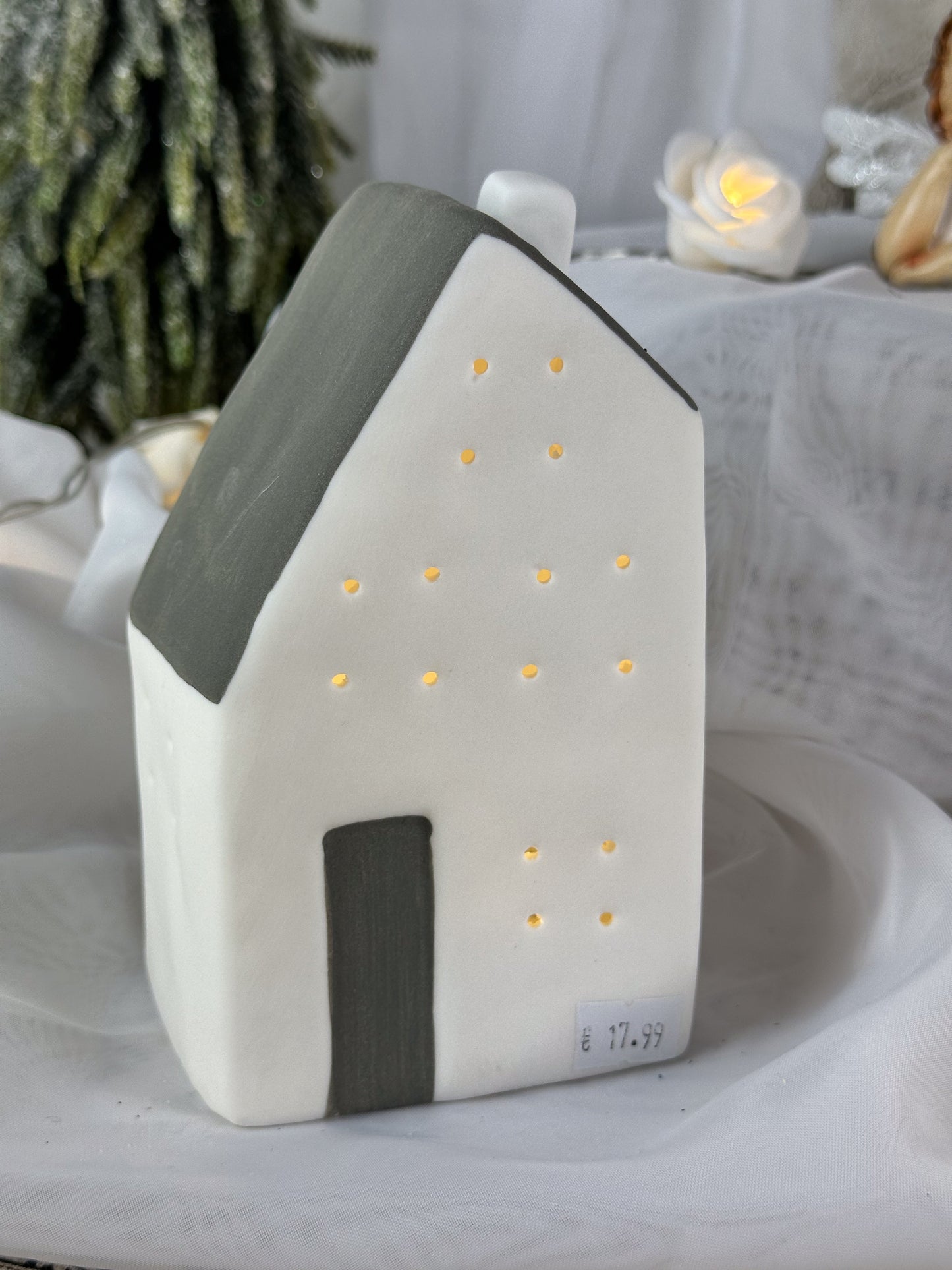 LED LICHTHAUS Weiß / Grau