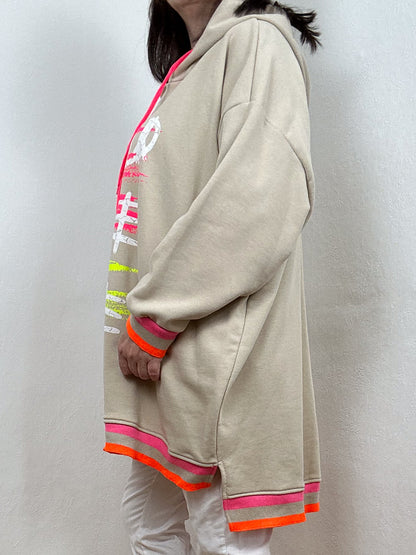 HOODIE PEACE BEIGE