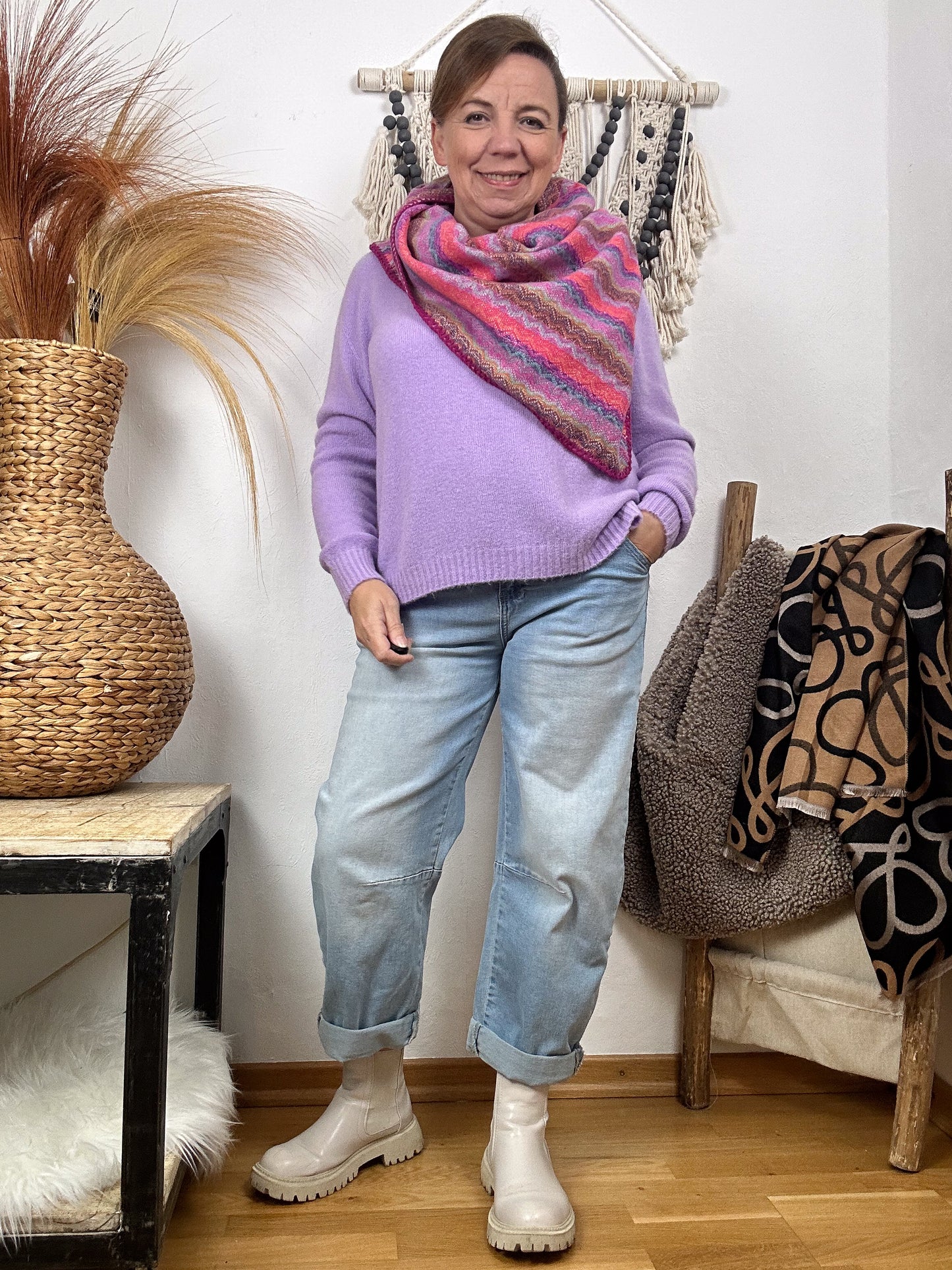 ALPAKA BASIC PULLOVER V-AUSSCHNITT