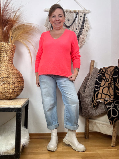 ALPAKA BASIC PULLOVER V-AUSSCHNITT