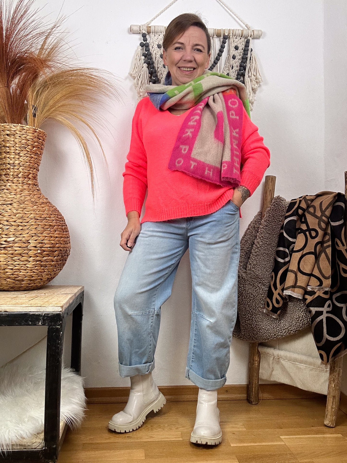 ALPAKA BASIC PULLOVER V-AUSSCHNITT