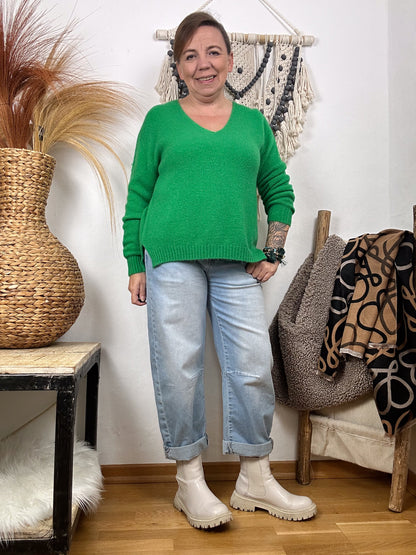ALPAKA BASIC PULLOVER V-AUSSCHNITT