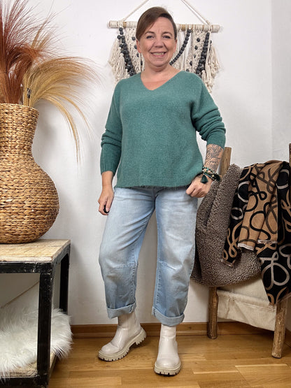 ALPAKA BASIC PULLOVER V-AUSSCHNITT