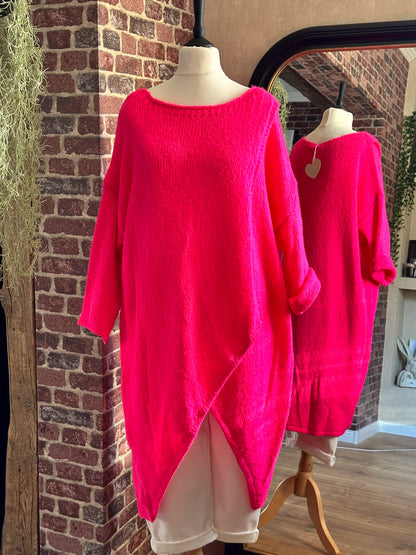 STRICKKLEID / LONGPULLOVER JADEN PINK