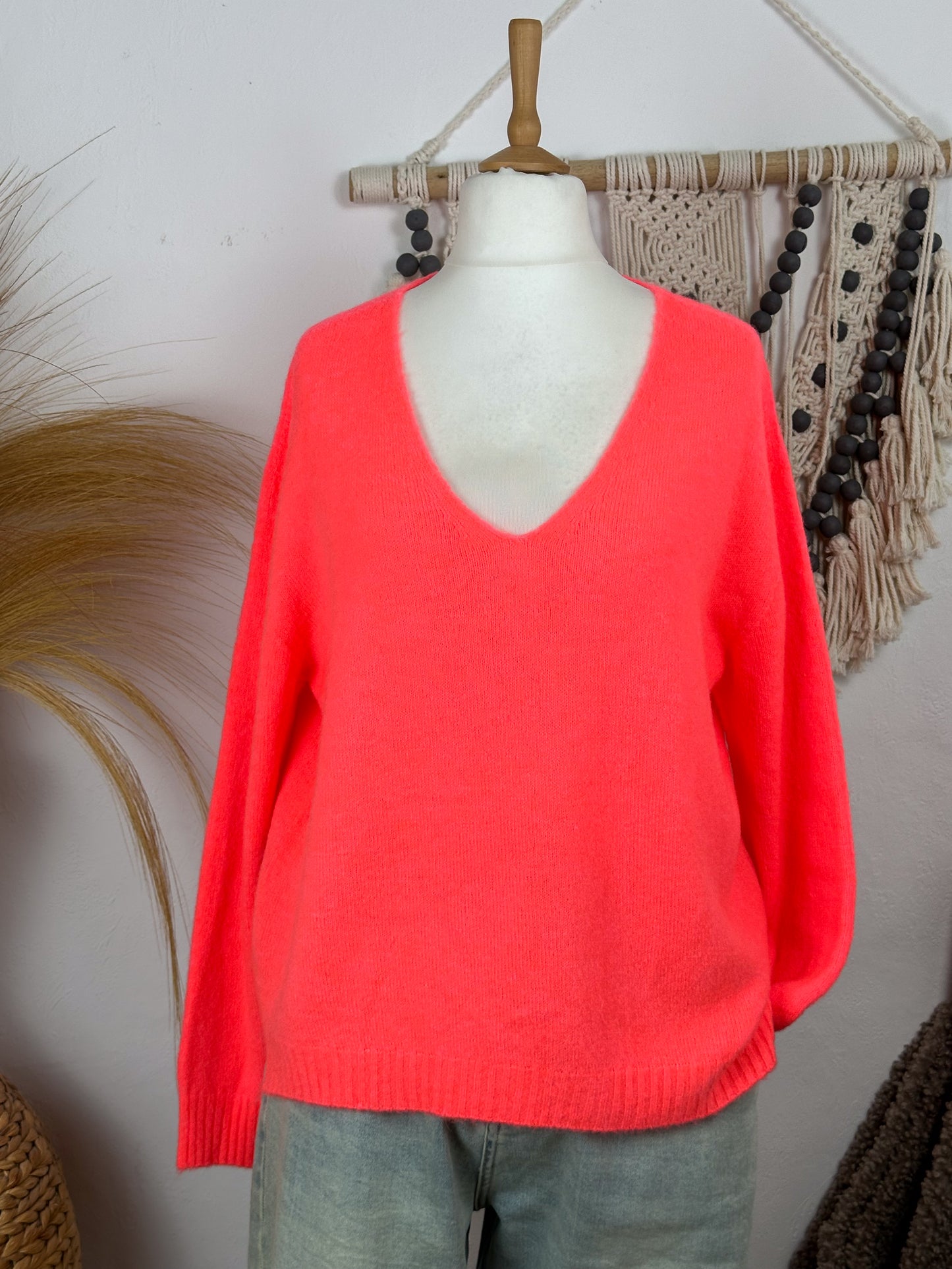 ALPAKA BASIC PULLOVER V-AUSSCHNITT