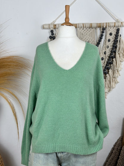 ALPAKA BASIC PULLOVER V-AUSSCHNITT