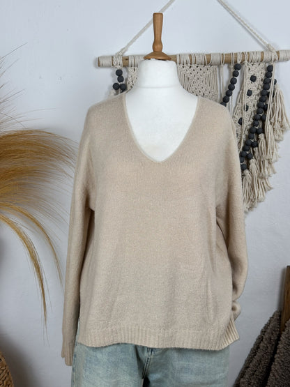 ALPAKA BASIC PULLOVER V-AUSSCHNITT