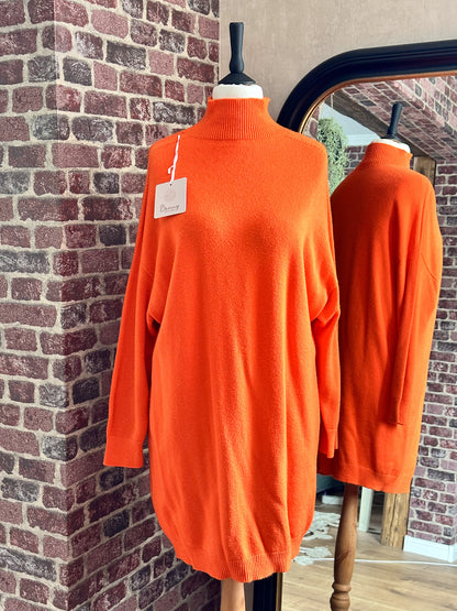 FEINSTRICK LONGPULLOVER BONNY ORANGE