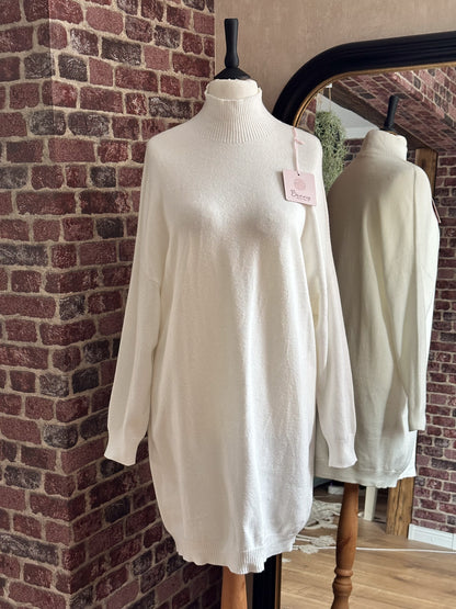 FEINSTRICK LONGPULLOVER BONNY CREME