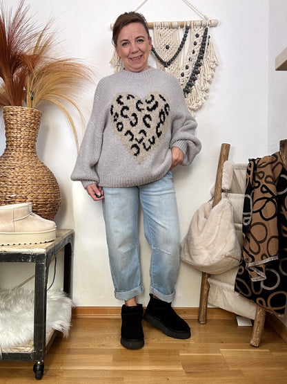 KUSCHEL PULLOVER LEOHERZ
