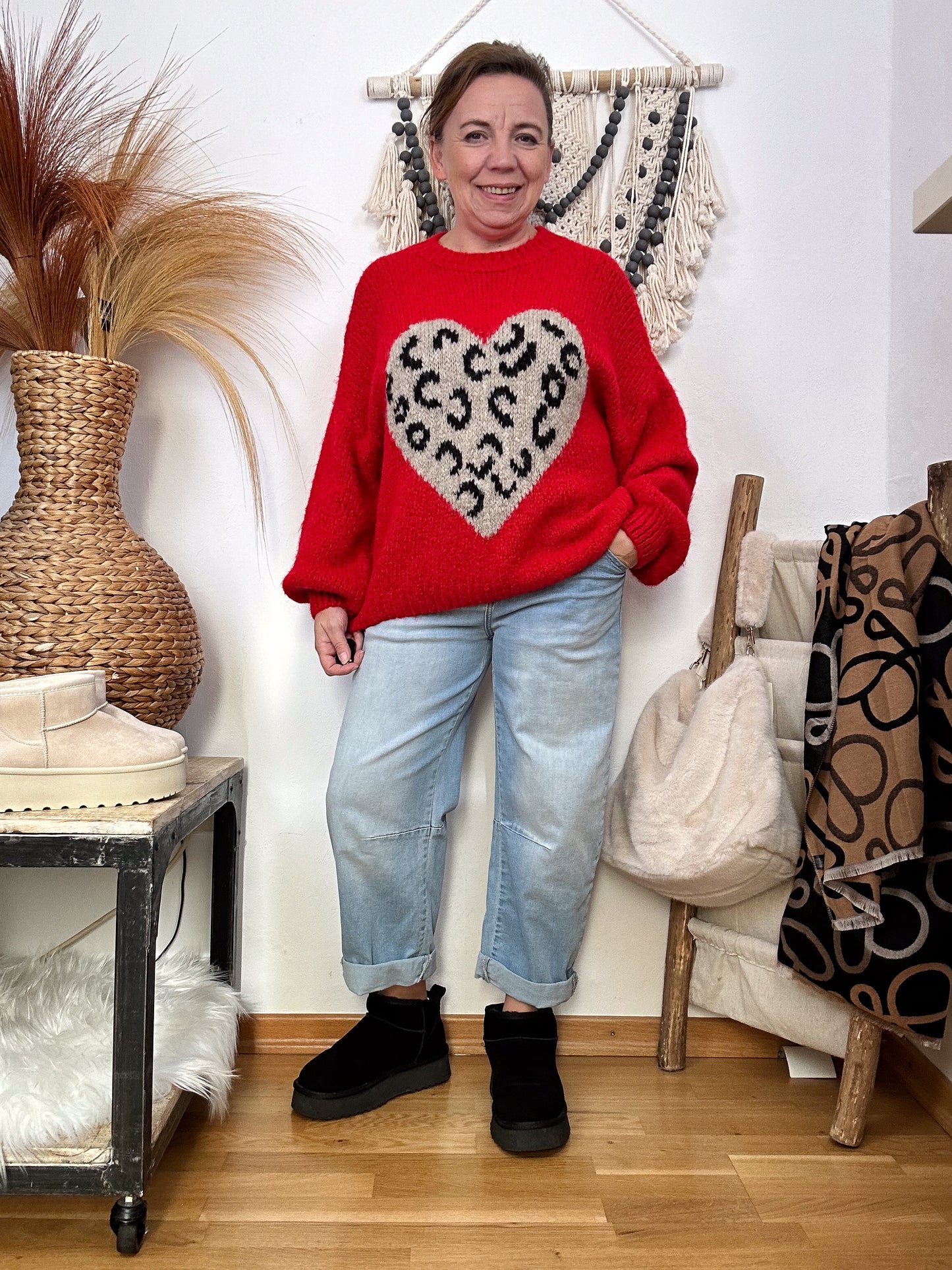 KUSCHEL PULLOVER LEOHERZ