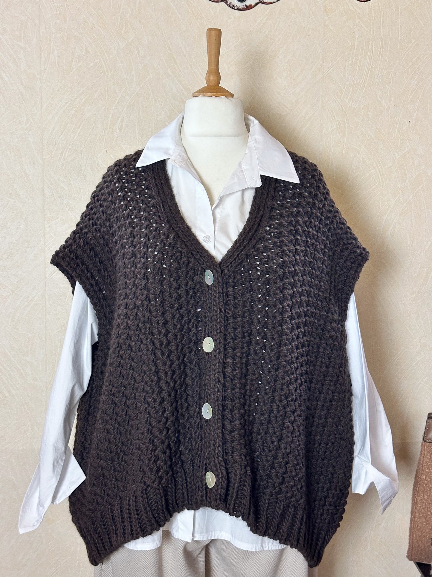 GROBSTRICK OVERSIZE WESTE LENA
