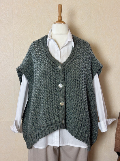 GROBSTRICK OVERSIZE WESTE LENA