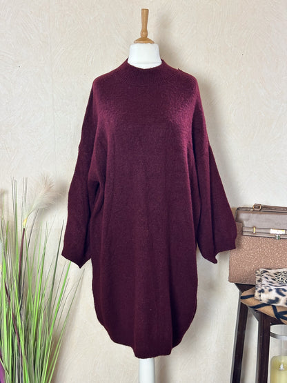 ALPAKA STRICKKLEID LONGPULLOVER ILSA