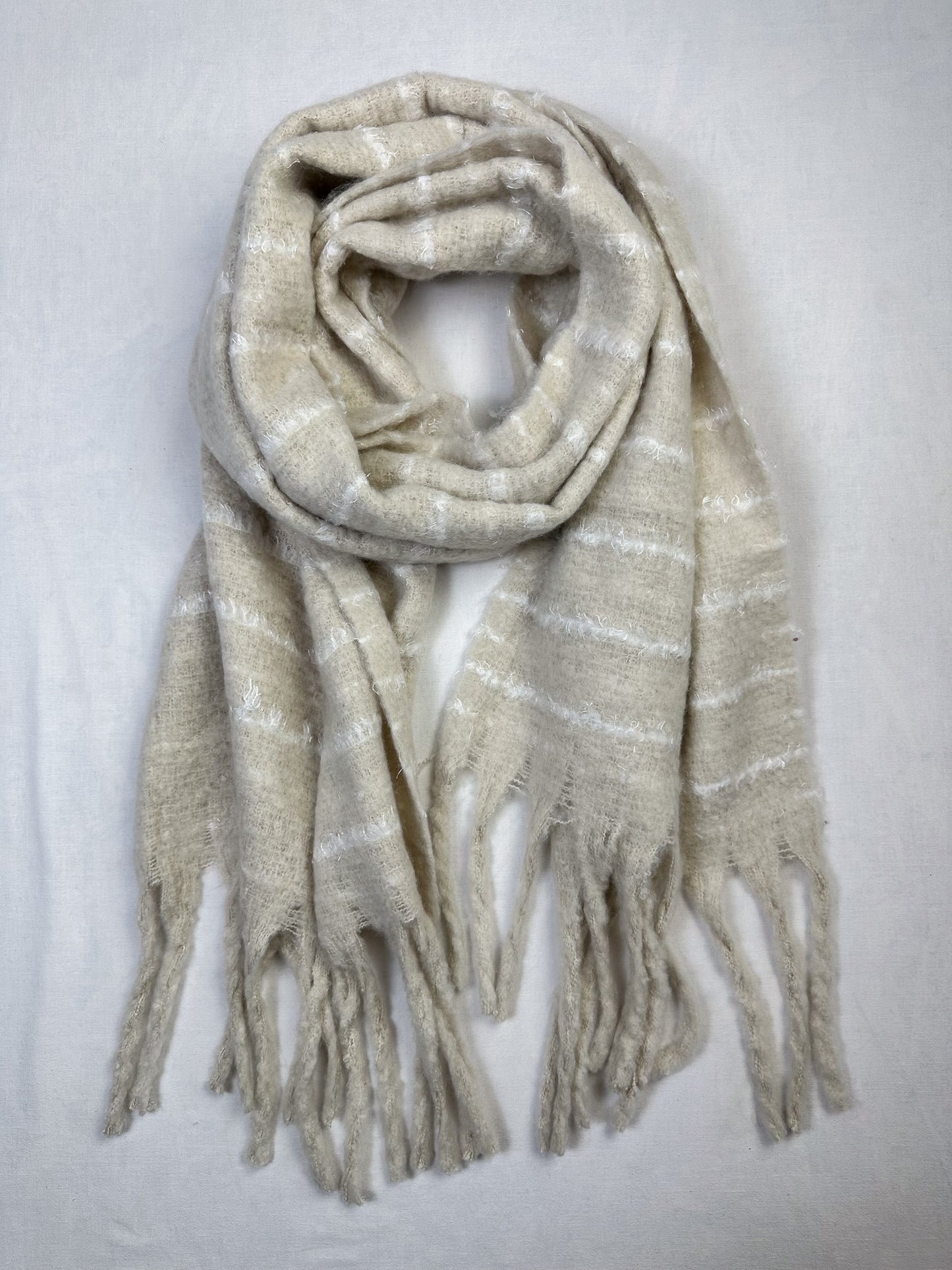 KUSCHELSCHAL STREIFEN / 2 Farben