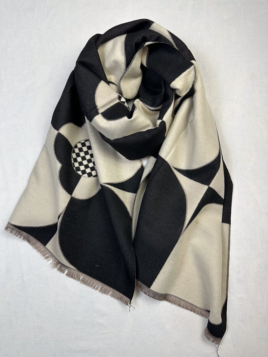 SCHAL BLUMENMUSTER 3 Farben