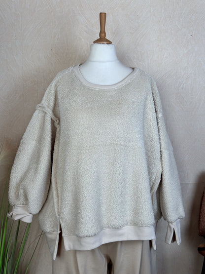 OVERSIZE KUSCHELFELL PULLOVER EMELY
