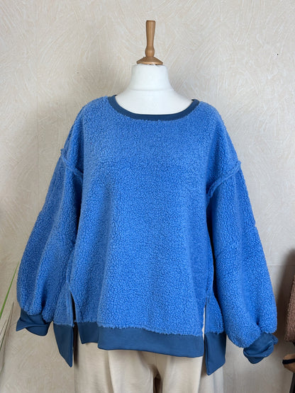 OVERSIZE KUSCHELFELL PULLOVER EMELY