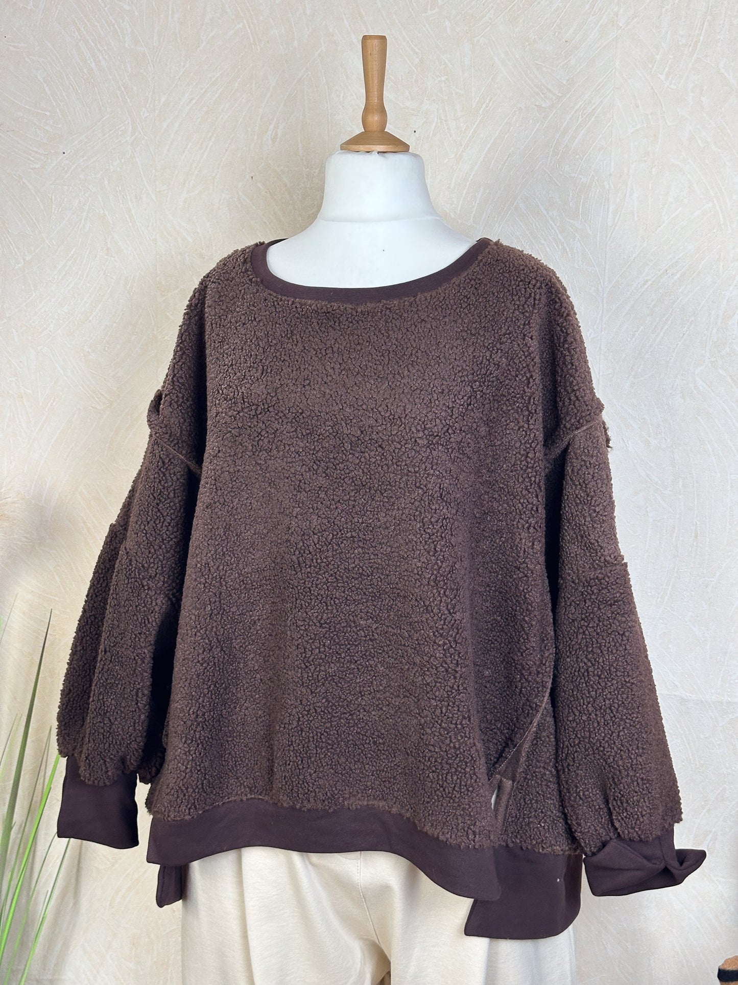 OVERSIZE KUSCHELFELL PULLOVER EMELY