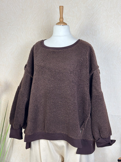 OVERSIZE KUSCHELFELL PULLOVER EMELY