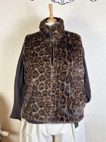 WESTE KUNSTFELL MIT LEO MUSTER