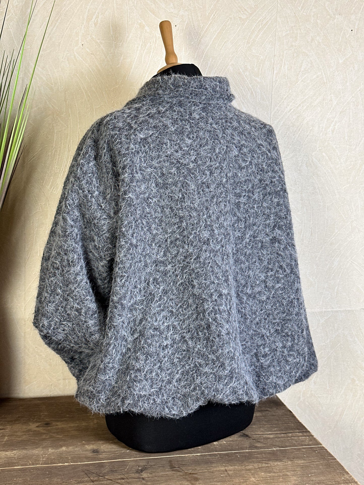 CROPPED WOLLJACKE Onesize versch. Farben