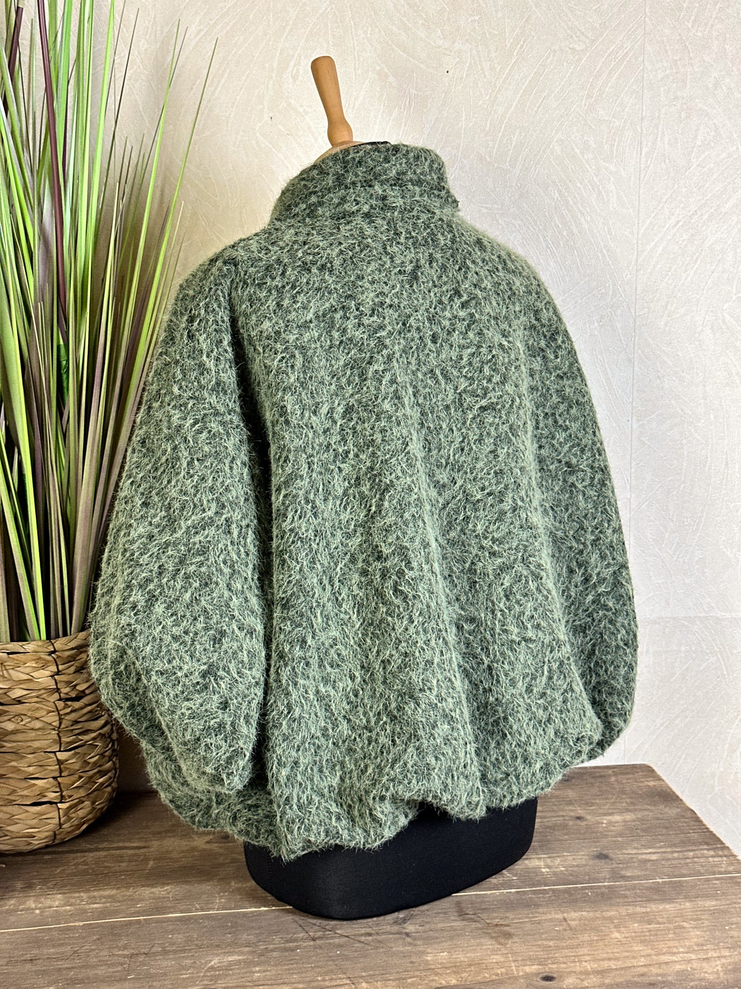 CROPPED WOLLJACKE Onesize versch. Farben