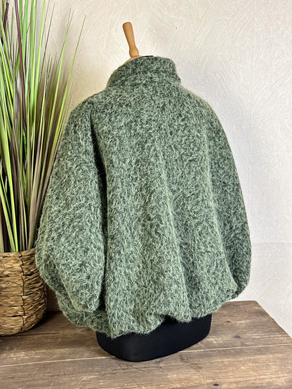 CROPPED WOLLJACKE Onesize versch. Farben