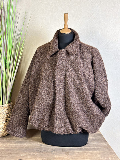 CROPPED WOLLJACKE Onesize versch. Farben