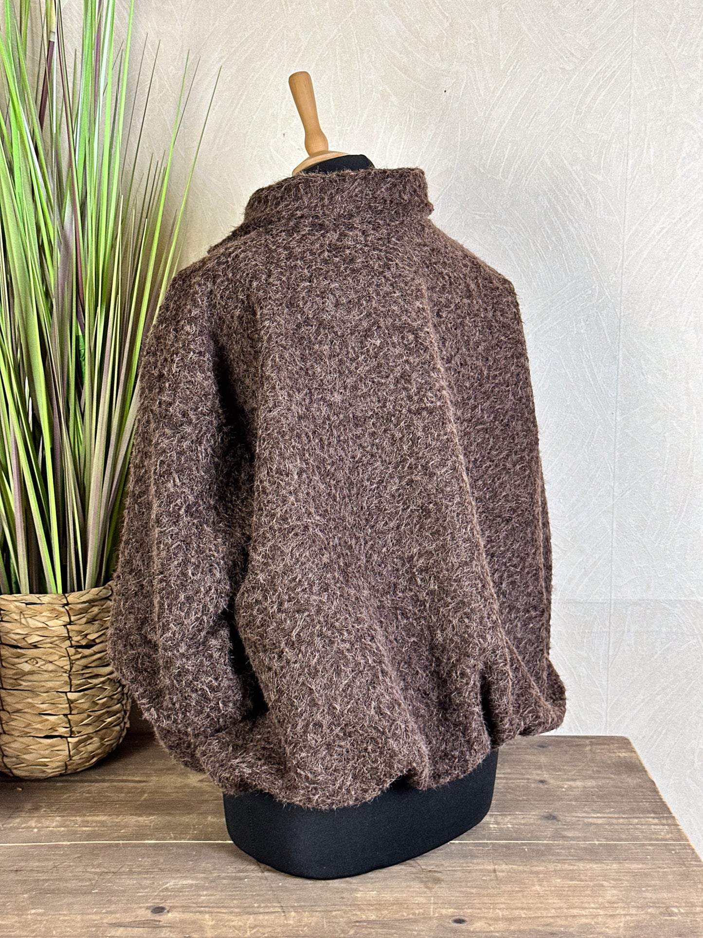 CROPPED WOLLJACKE Onesize versch. Farben