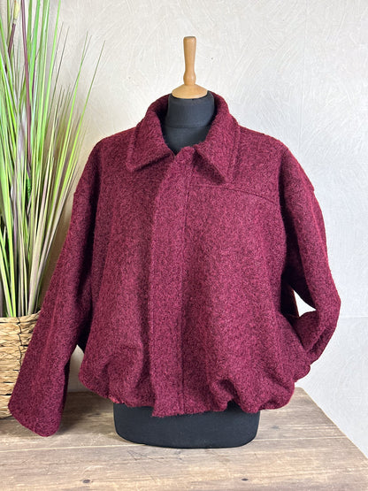 CROPPED WOLLJACKE Onesize versch. Farben