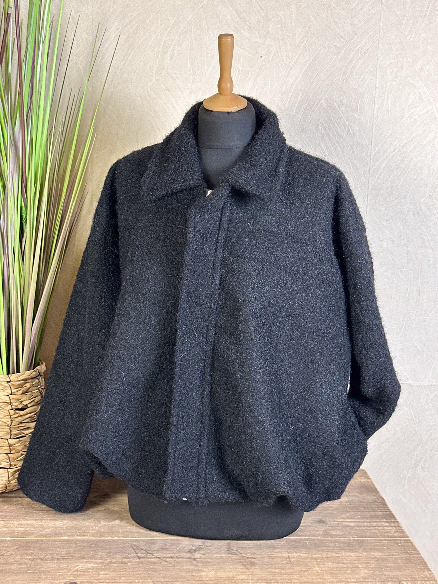 CROPPED WOLLJACKE Onesize versch. Farben