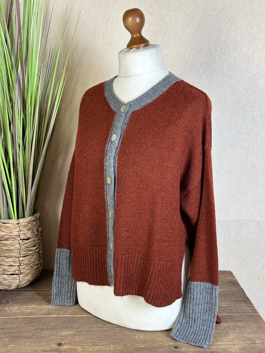 NUIT VOKUHILA CARDIGAN Braun - Grau