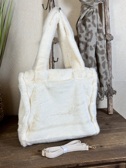 FELLTASCHE CREMEWEIß