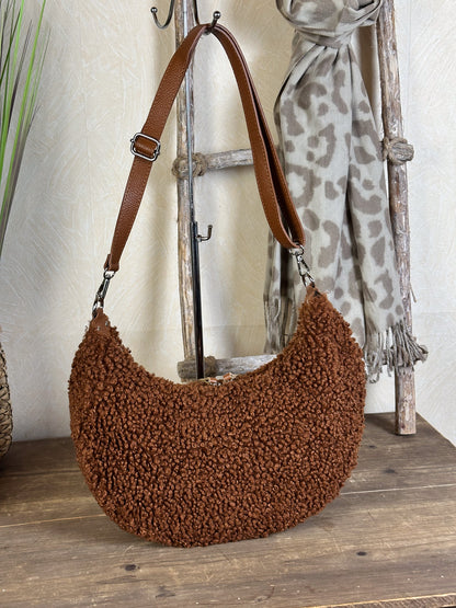 TEDDYFELL TASCHE HALBMOND BRAUN