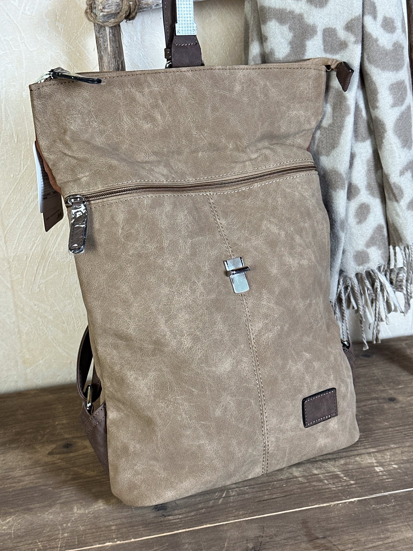 KUNSTLEDER RUCKSACK versch. Farben