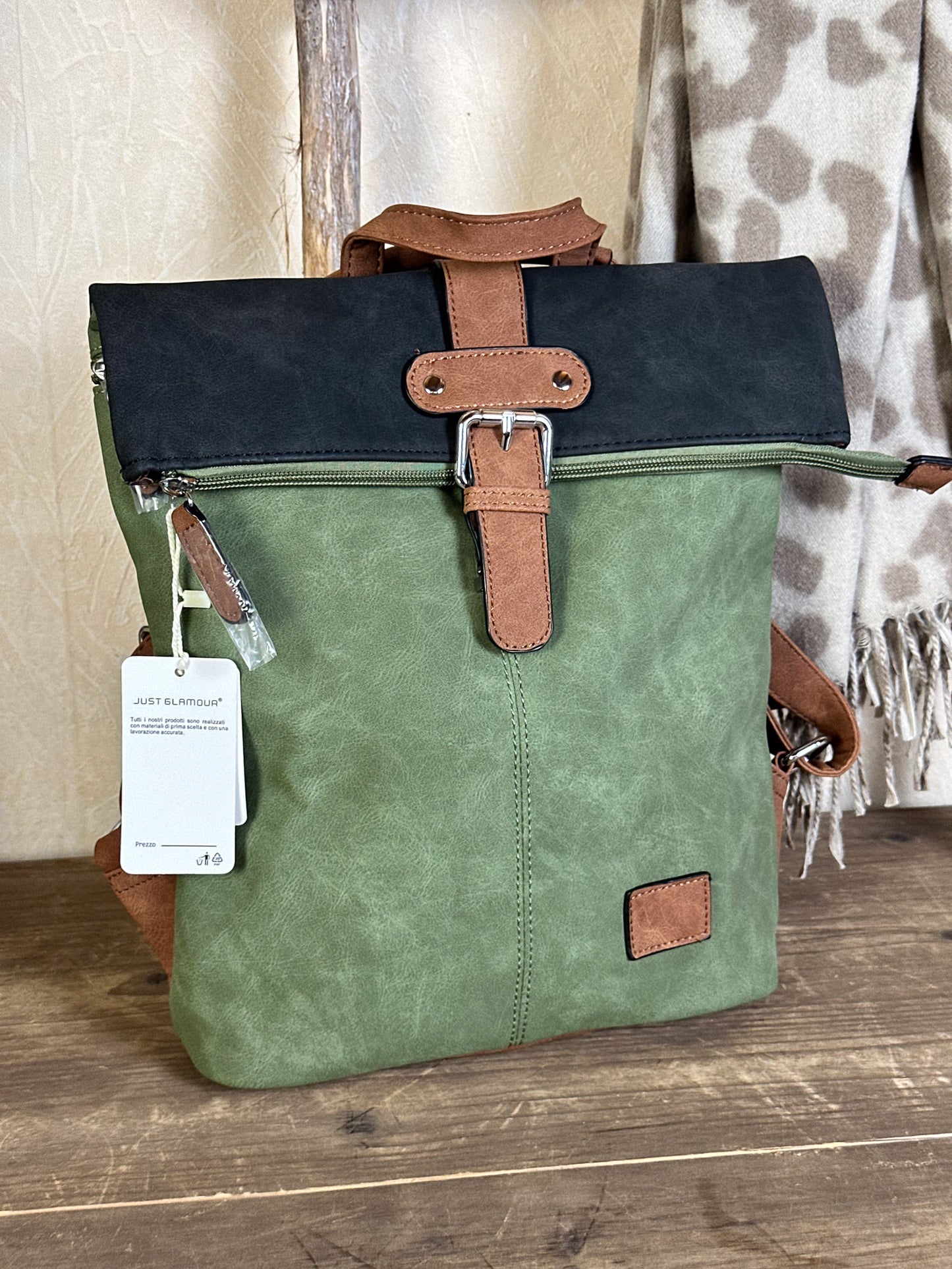 KUNSTLEDER RUCKSACK versch. Farben