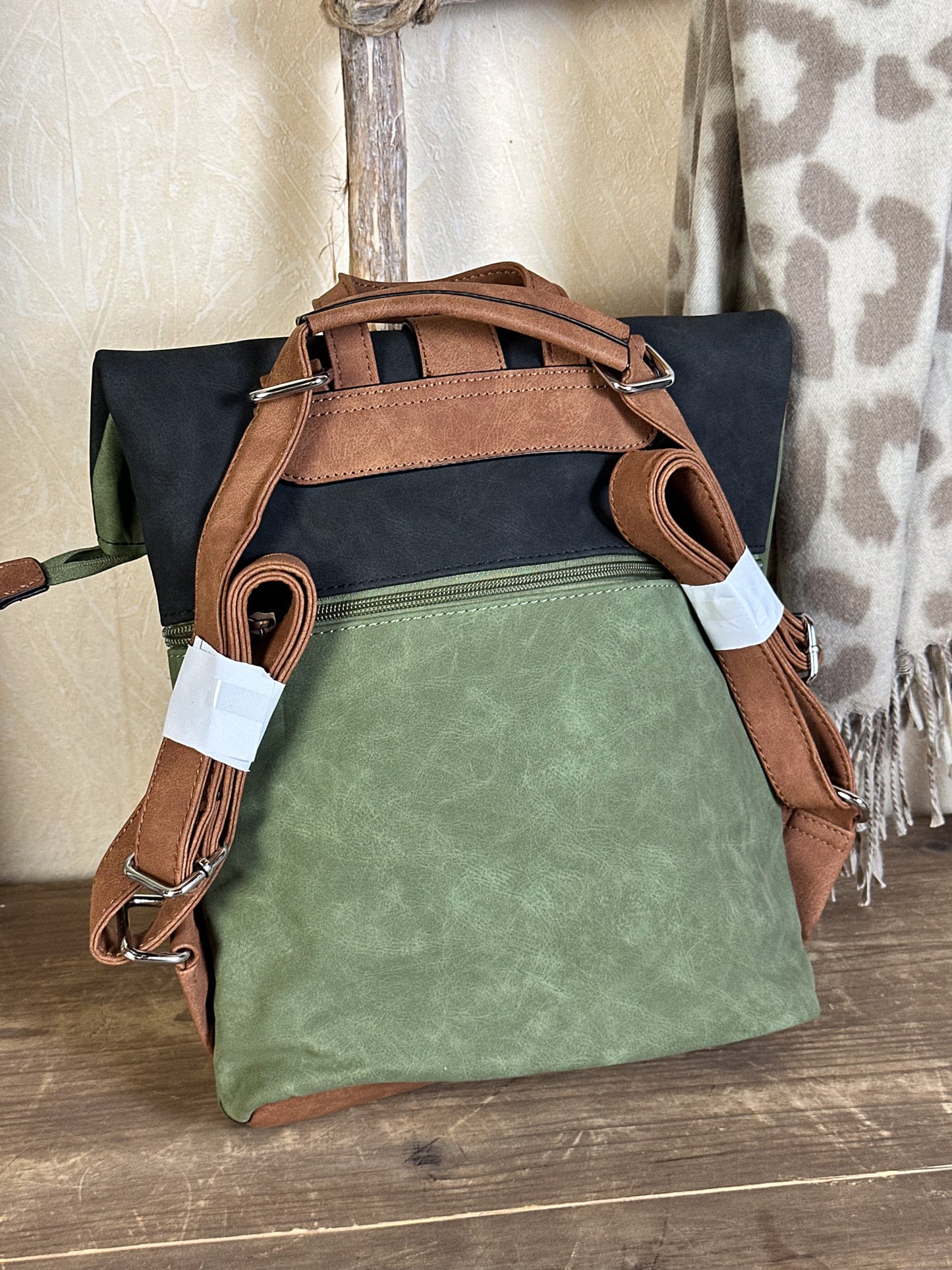 KUNSTLEDER RUCKSACK versch. Farben