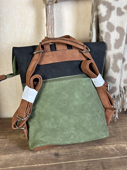 KUNSTLEDER RUCKSACK versch. Farben