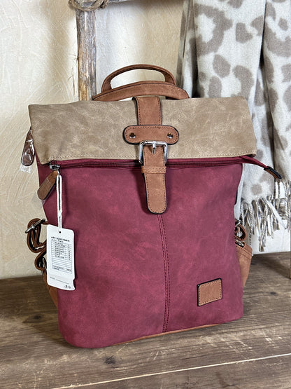 KUNSTLEDER RUCKSACK versch. Farben
